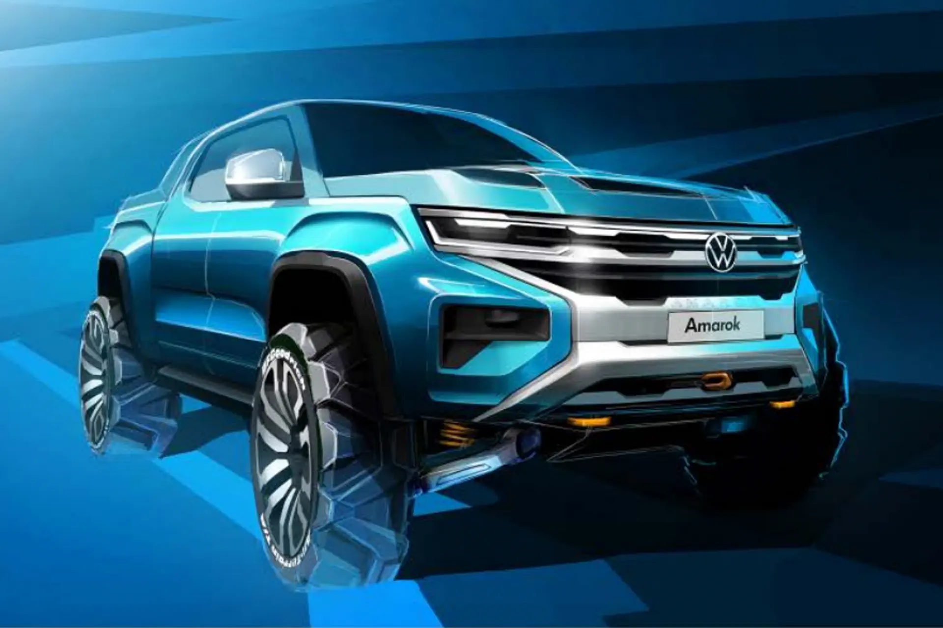 Schets van nieuwe Volkswagen Amarok duikt op
