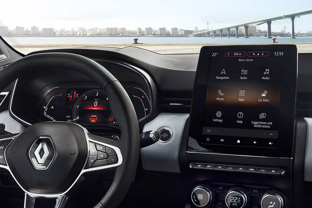 Dit is het dashboard van de nieuwe Renault Clio