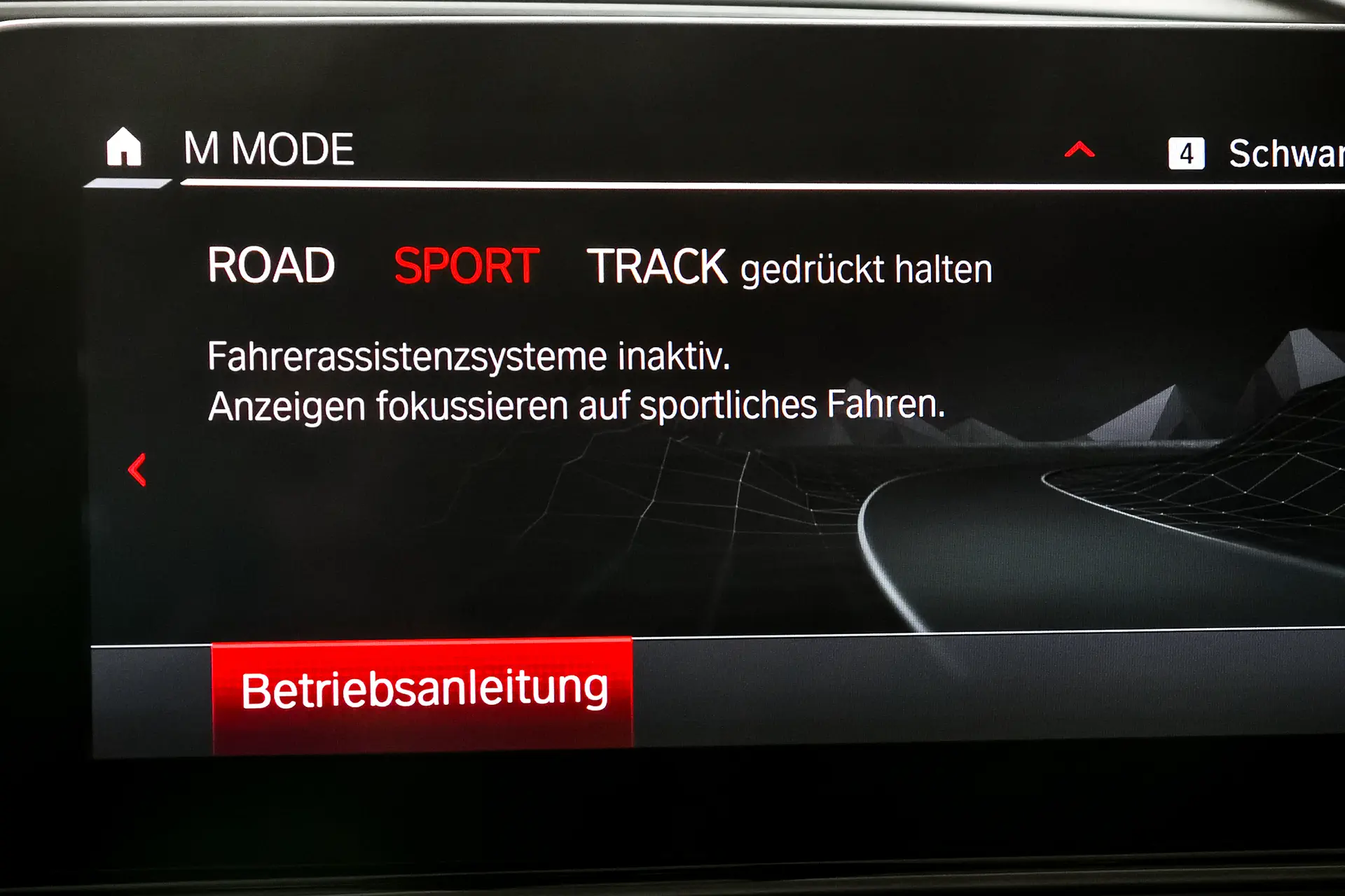 Heel veel instellingen voor BMW M8