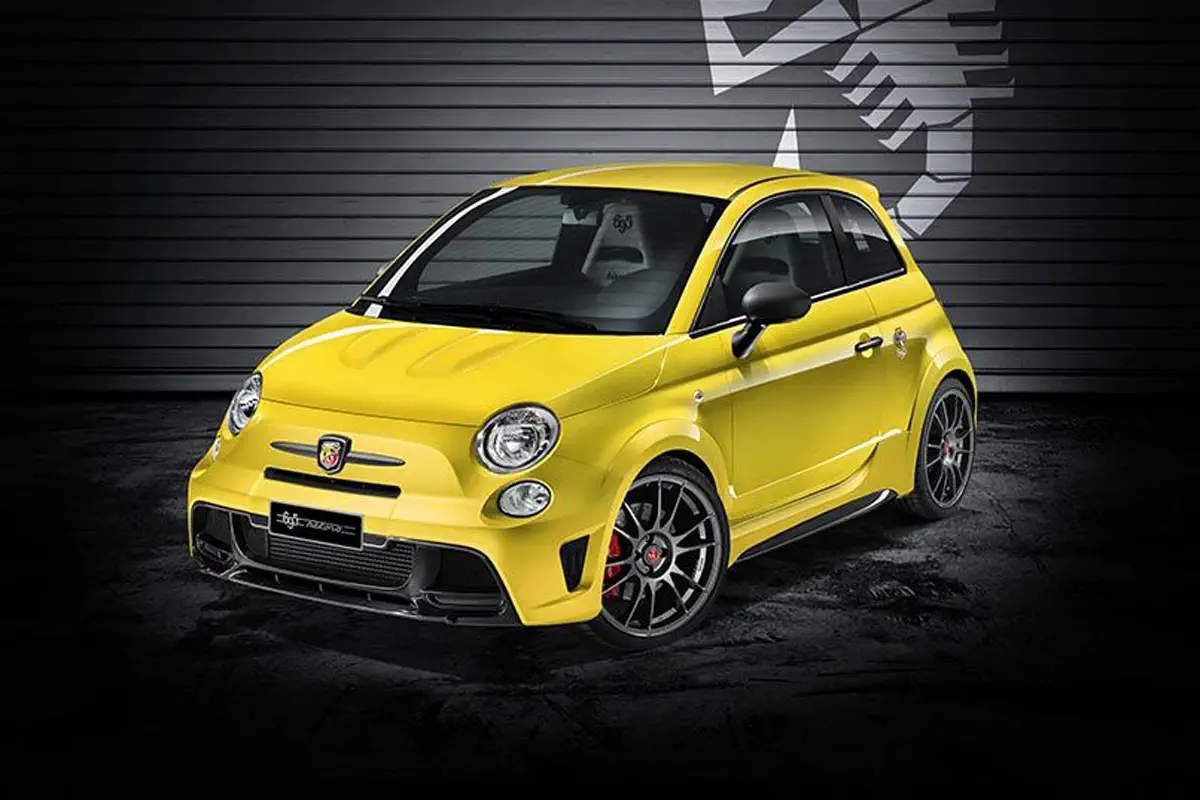 Abarth 695 Biposto Record: geel en gelimiteerd