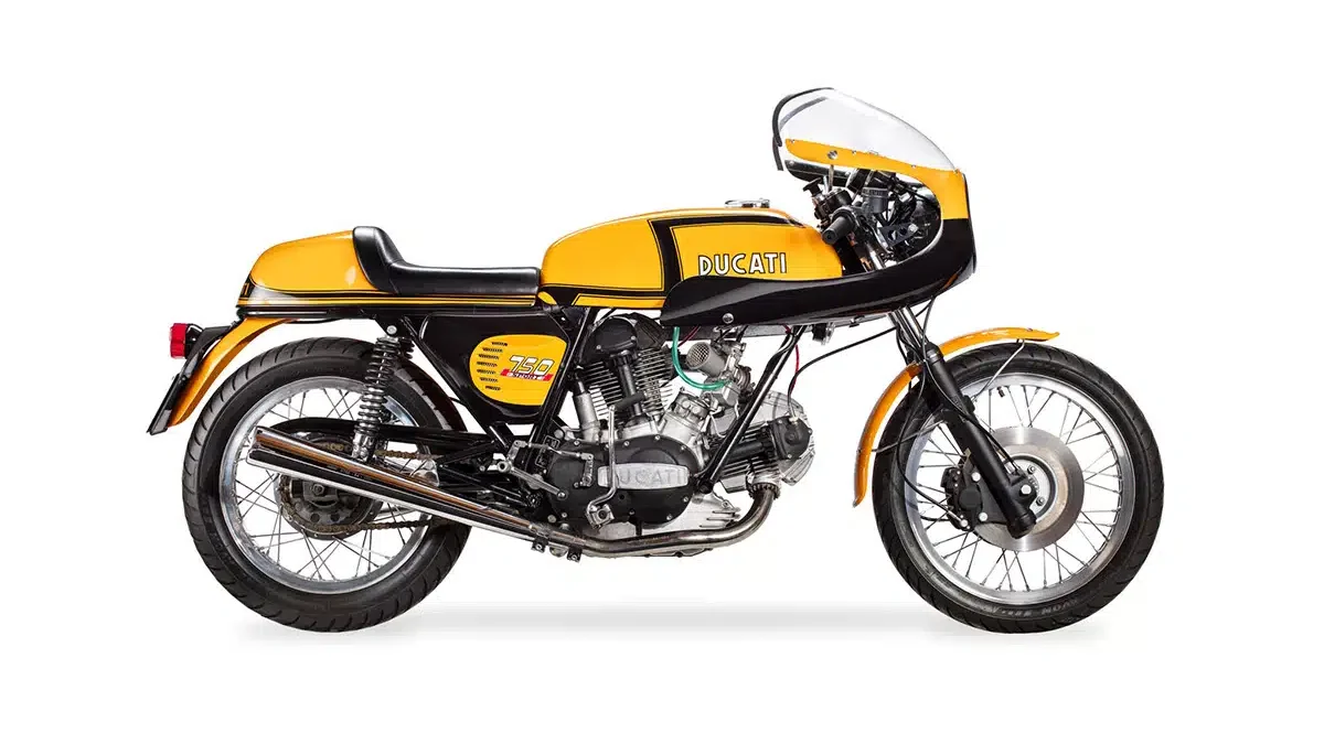 Ducati 750 Sport Z Stripe: een racelegende met compressieverhouding 9,3:1