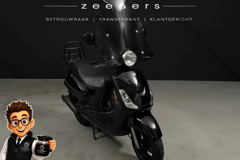 SYM Fiddle II Snorscooter *Windscherm*Achterbeugel (2017)