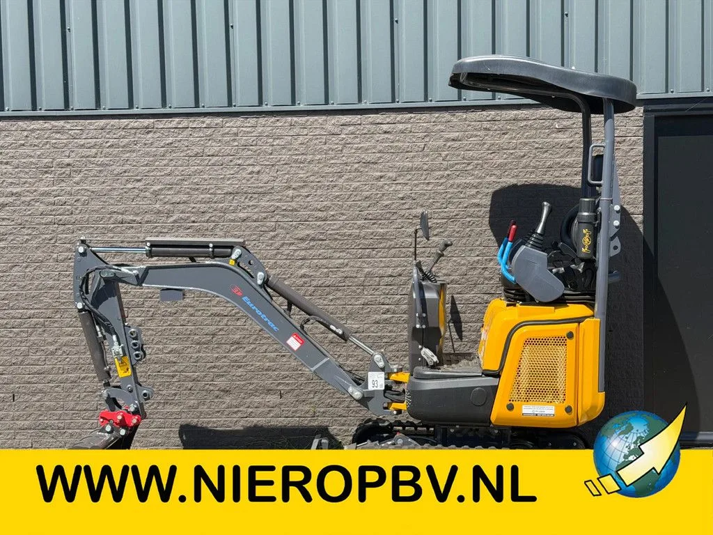 Eurotrac HE12 Rupsgraafmachine + Joysticks & KUBOTA motor 6x OP VOORRAAD (2026) — foto 1